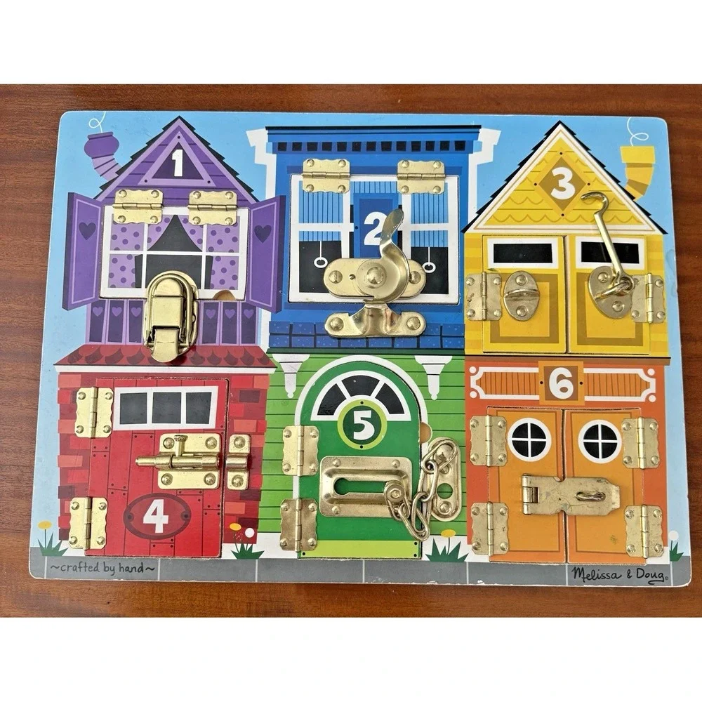 Melissa &‎ Doug Bead Maze Cash Register Latches Board Lot of 3 Pretend Play Toys